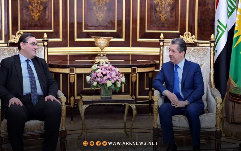 مسرور بارزاني يستقبل السفير النمساوي لدى العراق