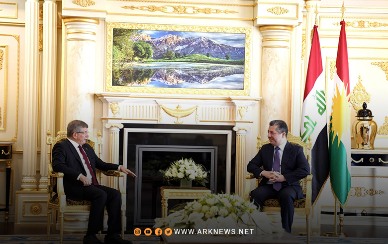 مسرور بارزاني وأحمد داود أوغلو يناقشان عدة مواضيع مهمة 