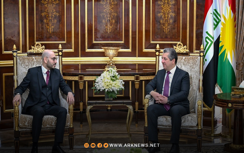 مسرور بارزاني وروبن سوغويان  يؤكدان على تعزيز العلاقات بين إقليم كوردستان وأرمينيا