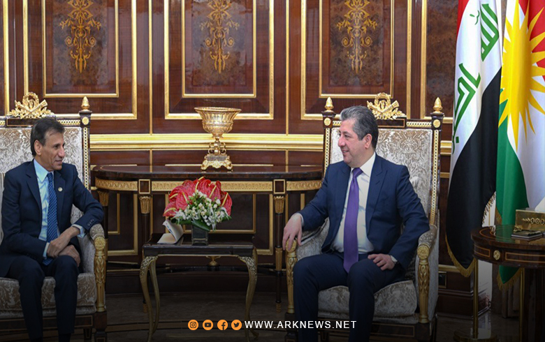 رئيس حكومة إقليم كوردستان يستقبل الممثل الخاص للأمين العام للأمم المتحدة في العراق