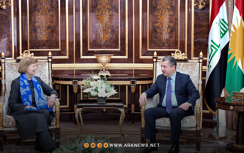 مسرور بارزاني والبارونة إيما نيكلسون يؤكدان على تعزيز العلاقات بين كوردستان وبريطانيا 
