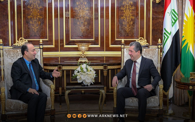 Kurdistan Region Prime Minister Masrour Barzani Receives Kurdish Politician Osman Baydamir