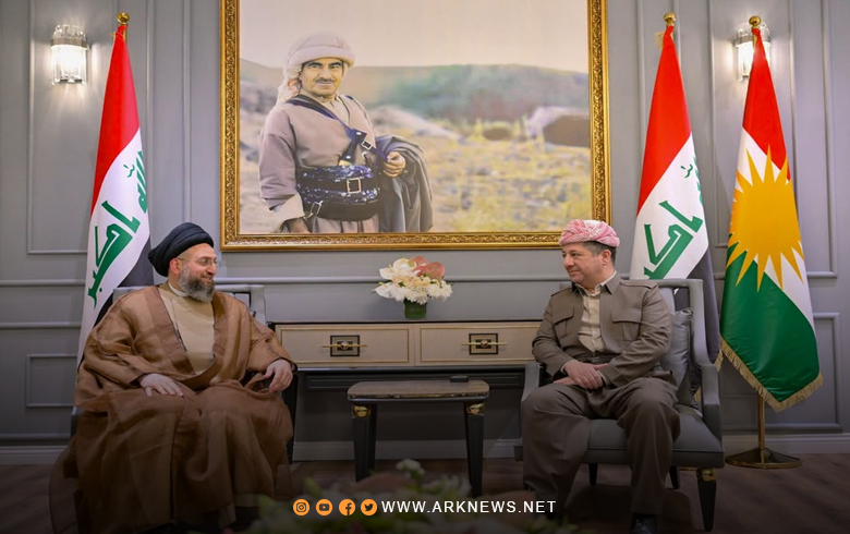مسرور بارزاني وعمار الحكيم يؤكدان على أهمية حل المشاكل بين أربيل وبغداد