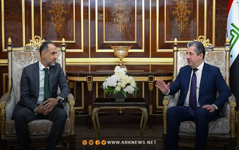 مسرور بارزاني يبحث مع السفير البريطاني لدى العراق الأوضاع في سوريا 