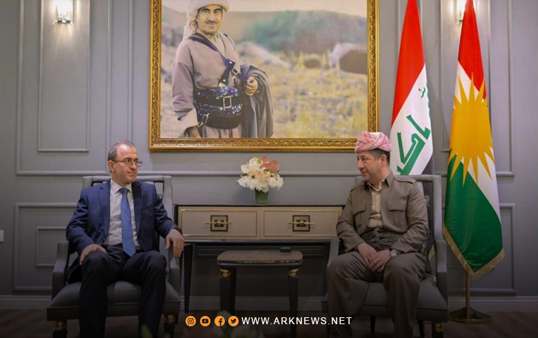 مسرور بارزاني يستقبل إلبروس كوتراشيف سفير روسيا لدى العراق 