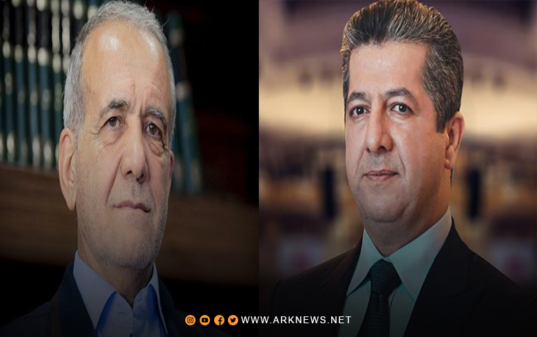 Masrour Barzani congratulates Masoud Pezeshkian on the occasion of his election as President of the Islamic Republic of Iran