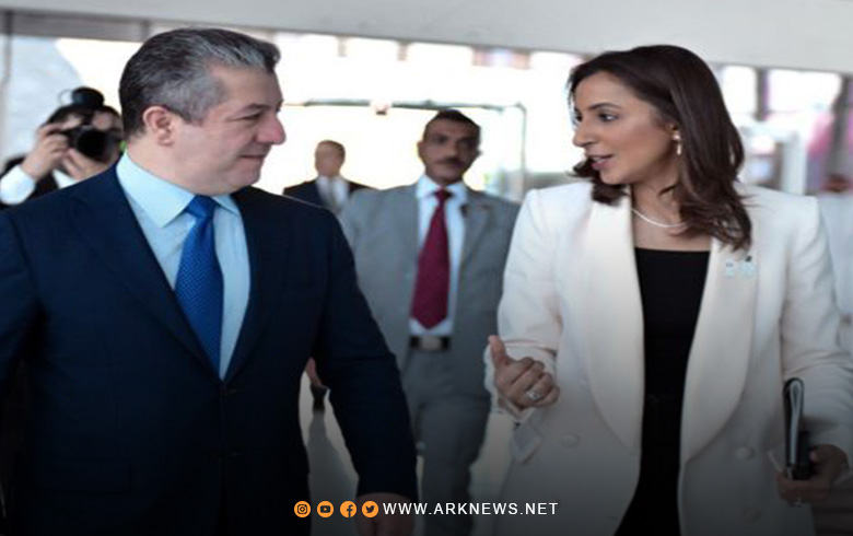 مسرور بارزاني يلتقي مع نور بنت علي الخليف في العاصمة البحرينية المنامة