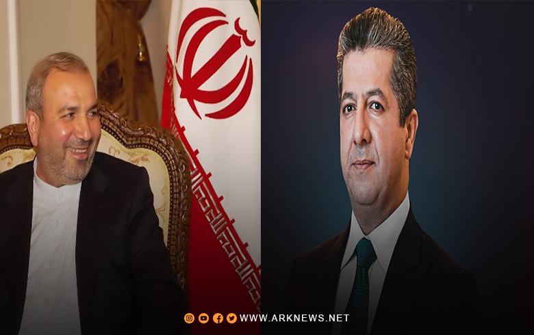 إيران تشكر مسرور بارزاني رئيس حكومة إقليم كوردستان 