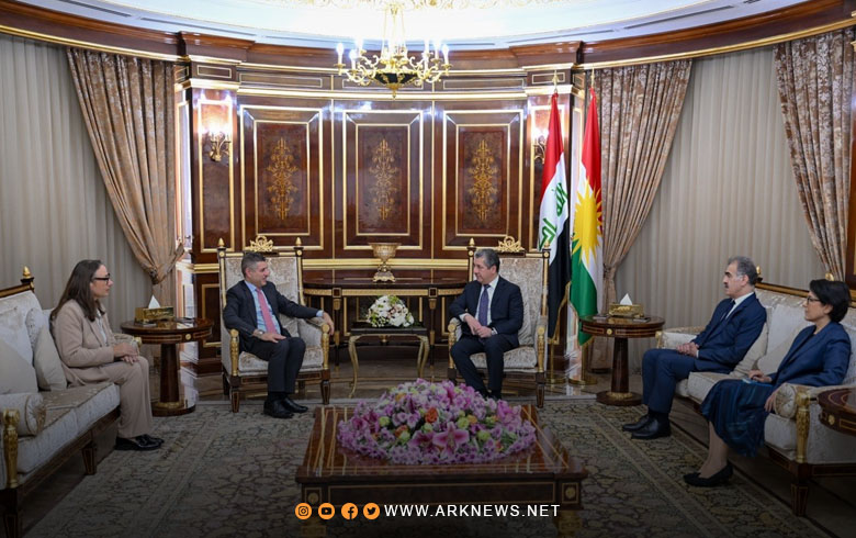 مسرور بارزاني يستقبل ستيف فيغن القائم بأعمال السفارة الأمريكية لدى العراق