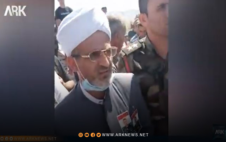 Gotina Yekîtiya Zaneyên Olî ya Kurdistanê di merasîma bixaksipartina herdu Şehîdên Pêşmergeyên Leşkerê Roj de