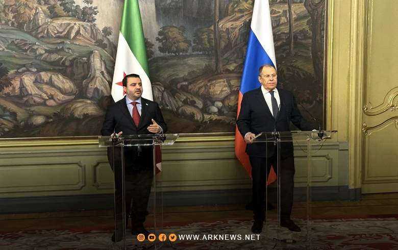 أسعد الشيباني وسيرغي لافروف يناقشان العلاقات الثنائية بين دمشق وموسكو 