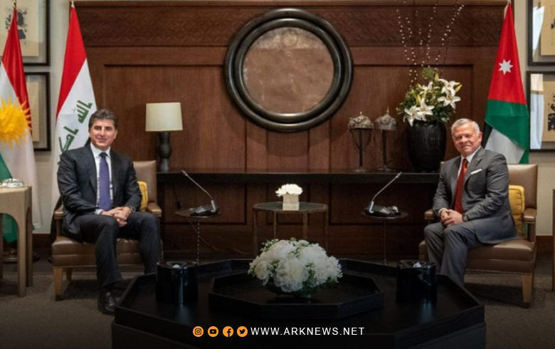 فحوى لقاء الرئيس نيجيرفان بارزاني, والملك عبدالله الثاني 