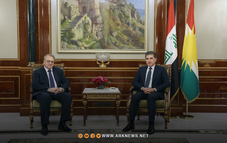 نيجيرفان بارزاني وميخائيل بوغدانوف يؤكدان دعمهما لحماية حقوق الكورد في سوريا
