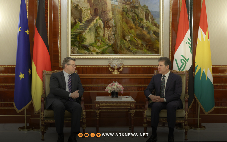 نیجیرفان بارزاني يبحث مع وفد ألماني الأوضاع في سوريا