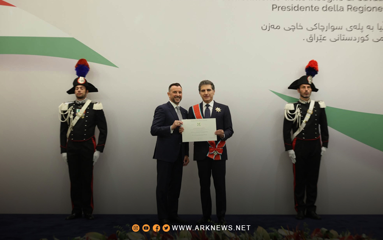 رئيس إقليم كوردستان يشكر رئيس إيطاليا وشعبها 