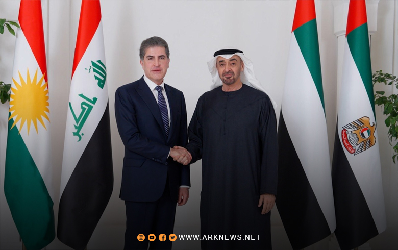 نيجيرفان بارزاني ومحمد بن زايد آل نهيان يبحثان أوضاع المنطقة