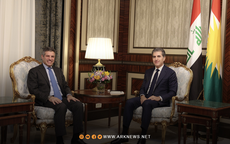 نيجيرفان بارزاني يستقبل ستيفن فاغن القائم بأعمال السفارة الأمريكية لدى العراق