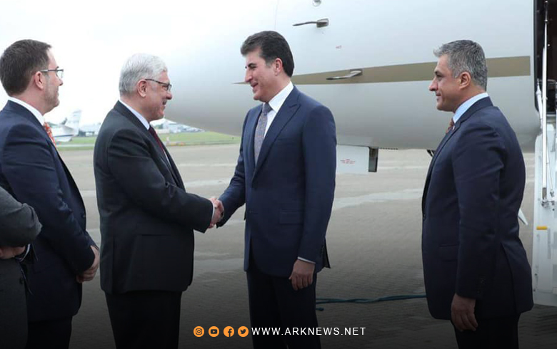 رئيس إقليم كوردستان يصل لندن, وسيلتقي مع رئيس وزراء بريطانيا 