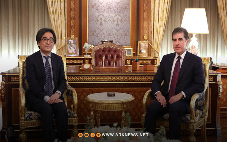 رئيس إقليم كوردستان يستقبل السفير الياباني لدى العراق رئيس إقليم كوردستان يستقبل السفير الياباني لدى العراق
