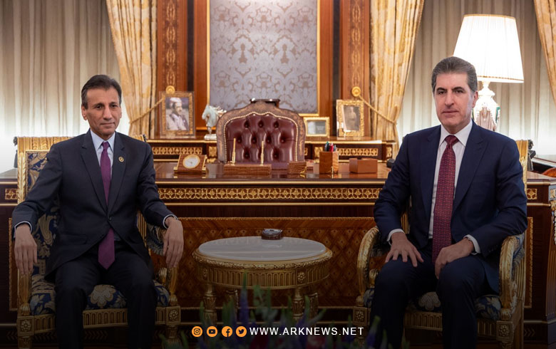 نيجيرفان بارزاني ومحمد الحسان يناقشان تطورات الأوضاع في المنطقة