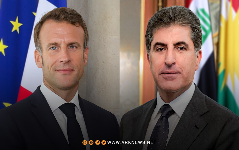 Nechirvan Barzani Discusses Latest Regional Developments with Macron