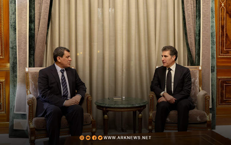 رئيس إقليم كوردستان يستقبل قائد قوات سوريا الديمقراطية