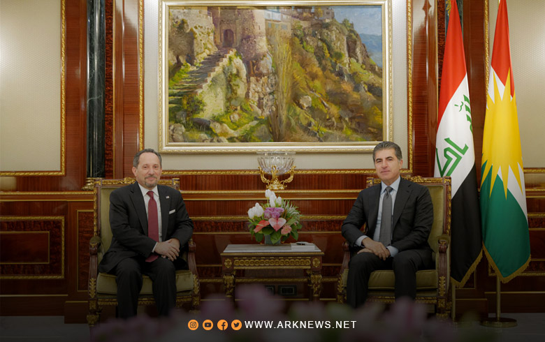 رئيس إقليم كوردستان والسفير الأمريكي لدى العراق يناقشان التطورات في سوريا  رئيس إقليم كوردستان والسفير الأمريكي لدى العراق يناقشان التطورات في سوريا