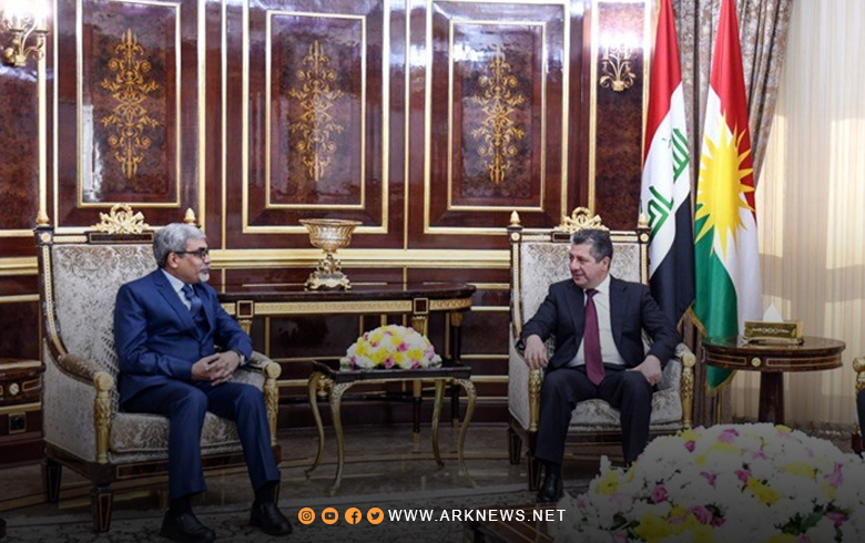 مسرور بارزاني والقنصل العام الهندي الجديد يبحثان تعزيز العلاقات الثنائية 