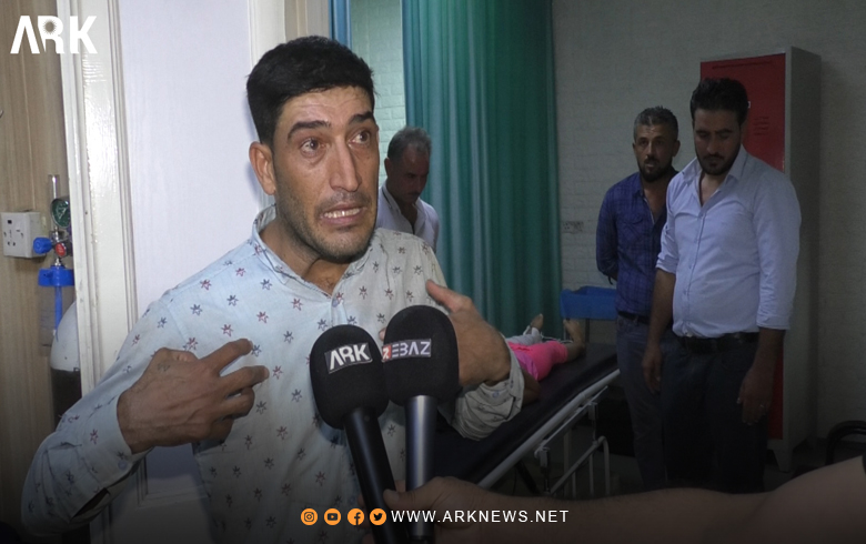 Bavê ( 2 ) zarokên penaber ji Kobanê, behsa ketina dîwar bi zarokên wî de dike 