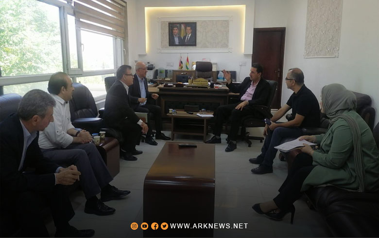 A delegation from the Dohuk Organization of the Kurdistan Democratic Party - Syria visits the Directorate of Migration and Displacement to find solutions to the problems of refugees