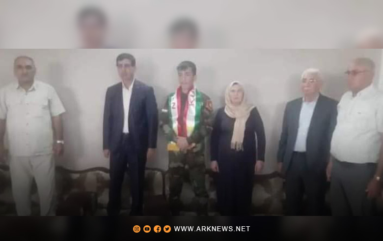 A delegation from the PDK-S Roj Organization and the Syrian Kurdistan Martyrs Foundation visits the family of the martyr Mahmoud Wali