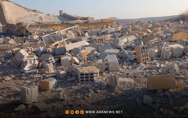 The sites targeted by the Turkish bombing of SDF sites