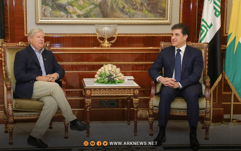Meeting between President Nechirvan Barzani and Senator Lindsey Graham