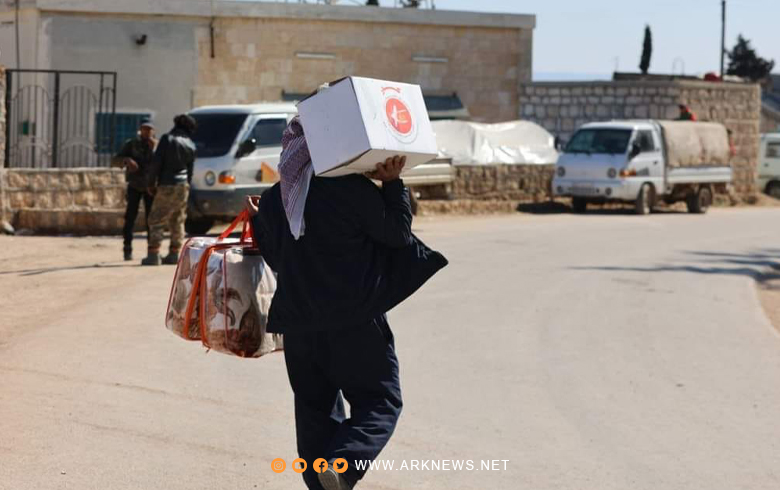The latest statistics from the Barzani Charity Foundation for the aid provided to the earthquake victims in the villages of Afrin