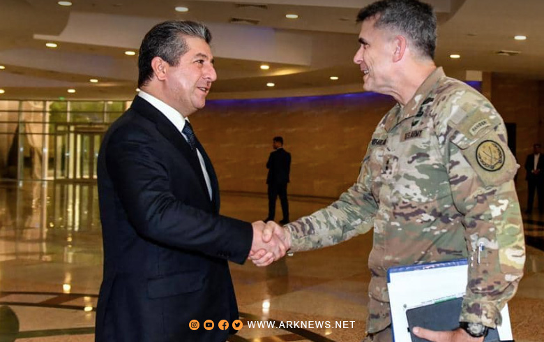 القائد العام لقوات التحالف الدولي في العراق وسوريا في زيارة إلى رئيس حكومة إقليم كوردستان