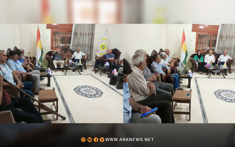Representatives of parties and national and social personalities congratulate the Kurdistan Democratic Party - Syria