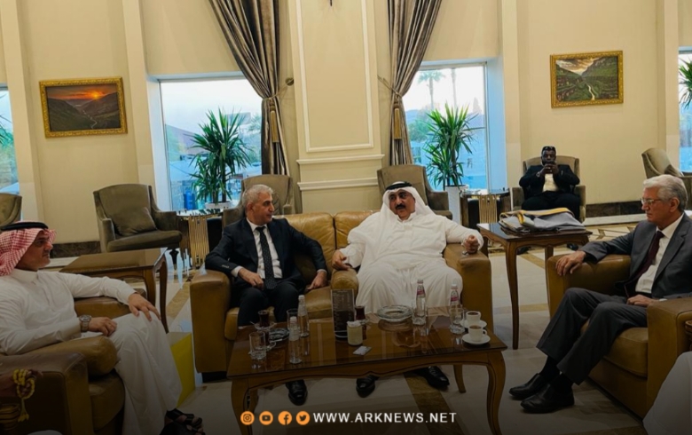 A delegation from the PDK-S leadership visits Sheikh Manea Hamidi Al-Daham, Sheikh Al-Shammar