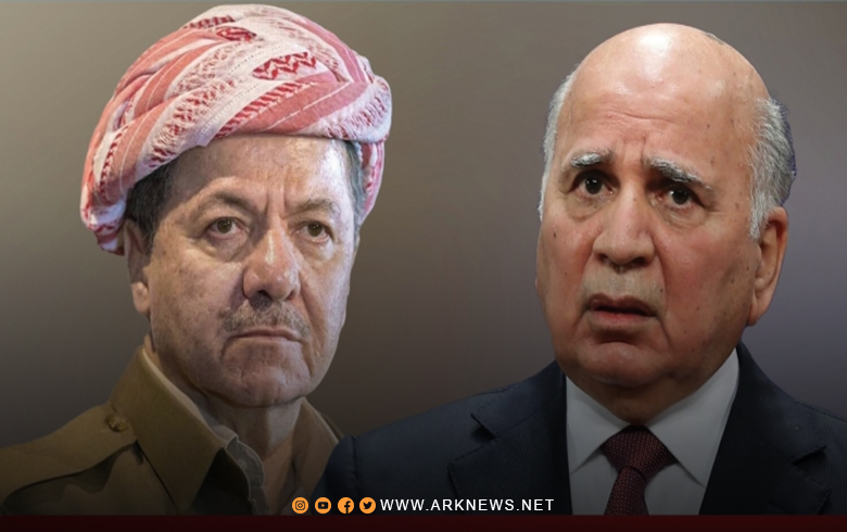الرئيس بارزاني يُعزي وزير الخارجية الاتحادي بوفاة زوجته