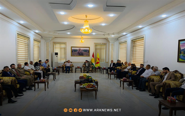 A delegation from the Zakho Organization of the Kurdistan Democratic Party - Syria visits the eighth branch of the PDK to extend congratulations on the occasion of the 77th anniversary of its founding