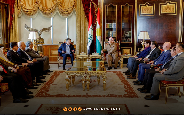 الرئيس بارزاني يتبادل الآراء حول آخر المستجدات مع تحالف 