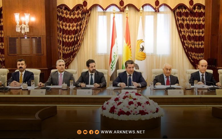 مجلس وزراء إقليم كوردستان يجتمع اليوم برئاسة مسرور بارزاني وحضور نائبه قوباد طالباني