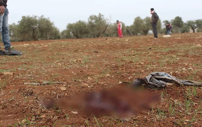 Killing a Child as a result of a landmine explosion in rural Aleppo