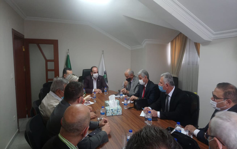 The Peace and Freedom Front delegation meets with the head of the National Coalition
