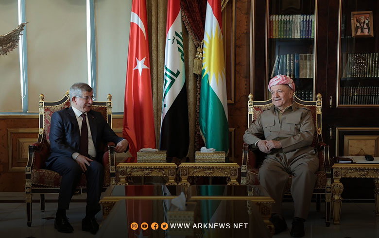 الرئيس بارزاني يستقبل احمد داود أوغلو 