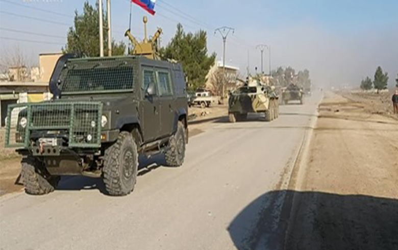 The continuation of Russian patrols on the Syrian-Turkish border