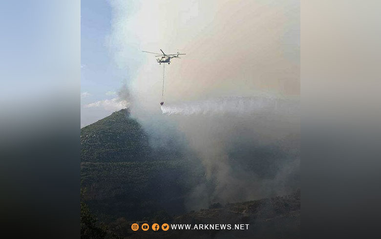 حرائق في طرطوس واستعانة بالمروحيات للسيطرة عليها