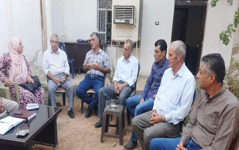Tirbaspiye local council holds its monthly meeting