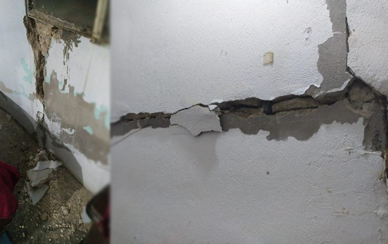 Afrin… Material damages due to an earthquake in the Afrin region