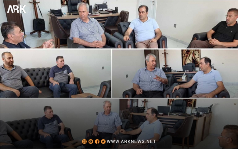 د.كاوا آزيزي, وعمر كوجري يهنئان بافتتاح المقر الجديد لقناة ARK وراديو ريباز 