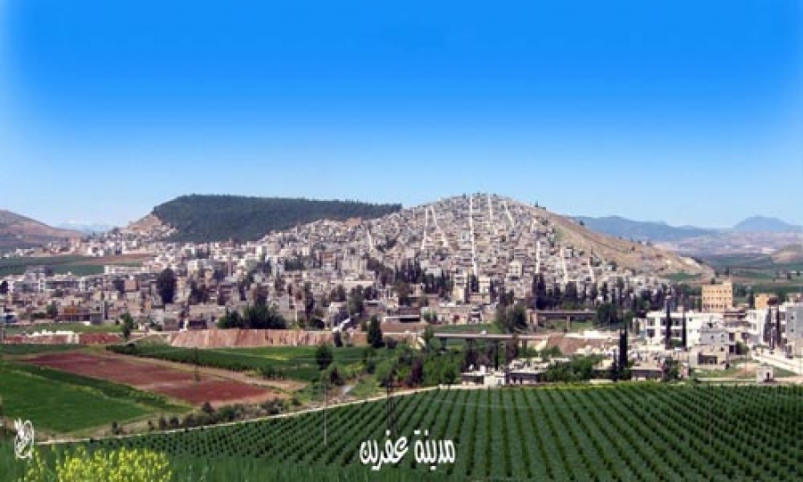 گرووپێن چه‌كدار ره‌وشه‌ك ته‌ڤليهه‌ڤيێ ل گوند وباژارێ عه‌فرينێ چێكرن 